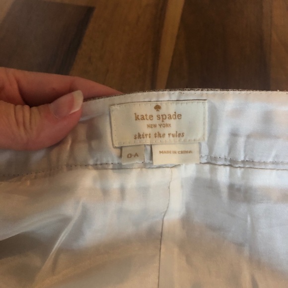 Kate Spade Gold metallic pleated A line Skirt - Picture 4 of 7